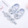Baby Shoes Baptism White Bowknot Baby Girl Lace Shoes Headband Set Toddler Prewalker Cute Baby Soft Shoes for 0-18M Kids - TheWellBeing4All