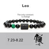NEW 8mm Black Stone Beads 12 constellation couple Bracelet Men Bracelets For Women Pulseras Masculina Hombre Man Mens Jewellery - TheWellBeing4All