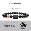 NEW 8mm Black Stone Beads 12 constellation couple Bracelet Men Bracelets For Women Pulseras Masculina Hombre Man Mens Jewellery - TheWellBeing4All