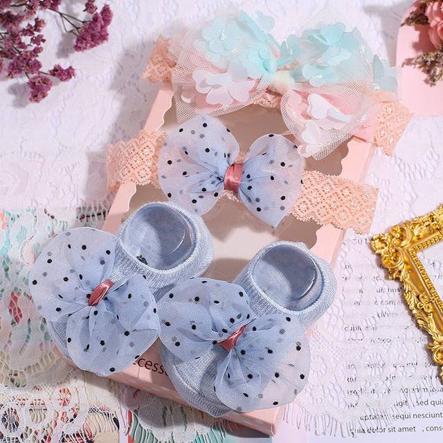 Slipper Socks Headband, Foot Socks Lace Crown Hair Band - TheWellBeing4All