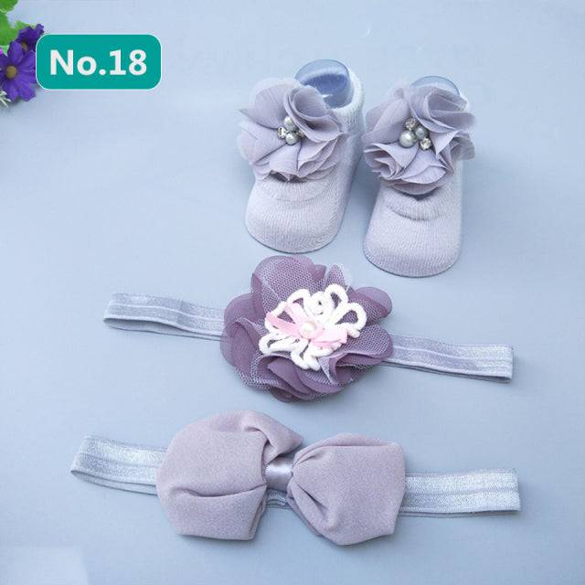 Slipper Socks Headband, Foot Socks Lace Crown Hair Band - TheWellBeing4All