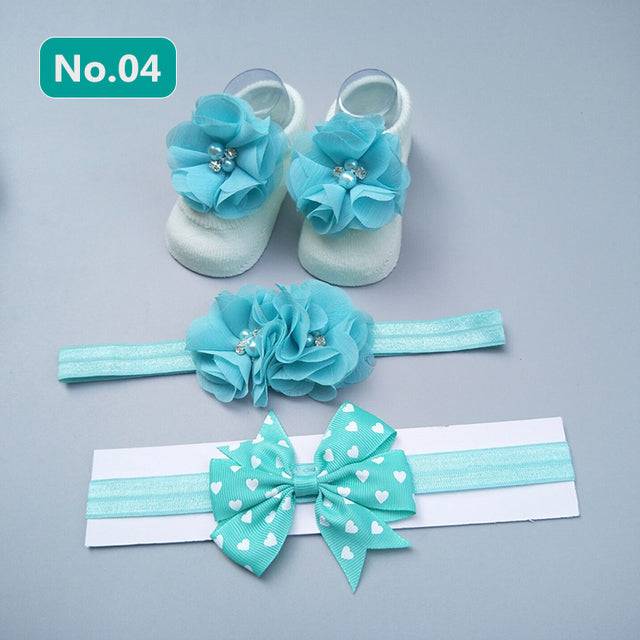 Slipper Socks Headband, Foot Socks Lace Crown Hair Band - TheWellBeing4All