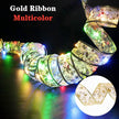 Christmas Ribbon Fairy Light Christmas Decoration DIY Bows String Light Tree Ornaments - TheWellBeing4All