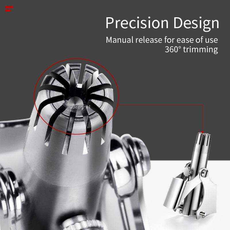 Nose Hair Ear Trimmer Stainless Steel - TheWellBeing4All