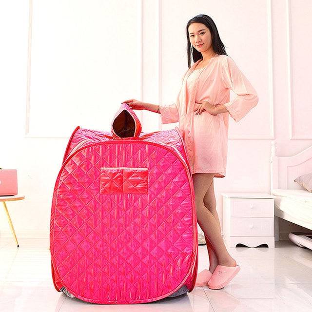 Portable Folding Steam Sauna SPA Room Tent without Steamer free ship for One Person or Two People Weight Loss Full Body Slimming - TheWellBeing4All