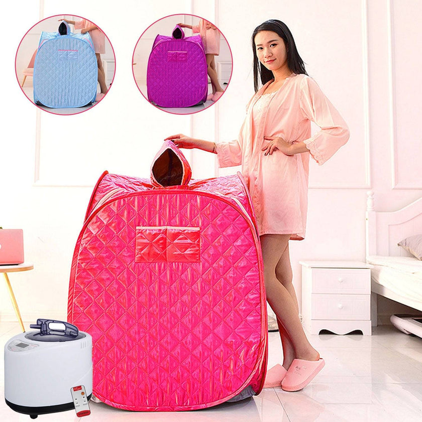 Portable Folding Steam Sauna SPA Room Tent without Steamer free ship for One Person or Two People Weight Loss Full Body Slimming - TheWellBeing4All