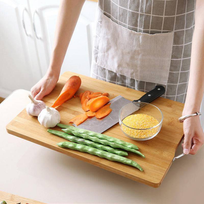 Kitchen Chopping Board Wooden. Outdoor Camping Food Cutting Board Bamboo Rectangle Cutting Board - TheWellBeing4All