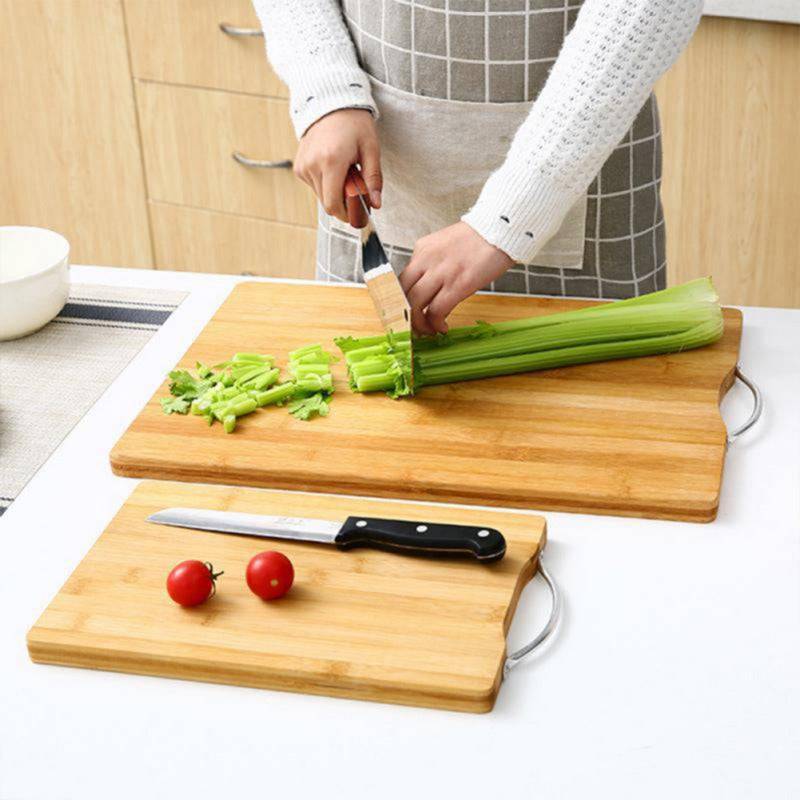 Kitchen Chopping Board Wooden. Outdoor Camping Food Cutting Board Bamboo Rectangle Cutting Board - TheWellBeing4All