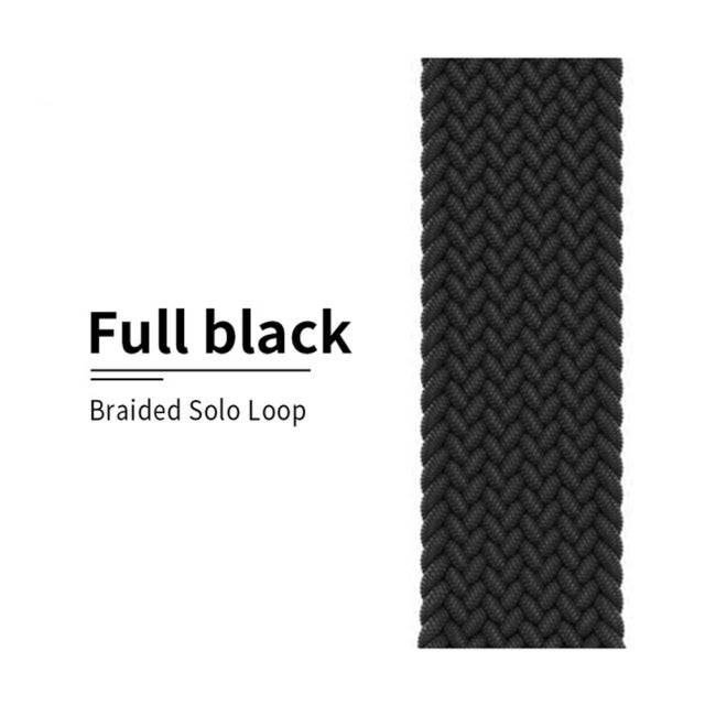 Nylon Braided Solo Loop fabric Strap For Apple Watch band - TheWellBeing4All