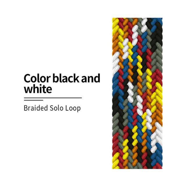 Nylon Braided Solo Loop fabric Strap For Apple Watch band - TheWellBeing4All