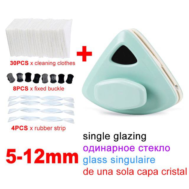 Magnetic Glass Brush Double Side Glass Cleaning Brush - TheWellBeing4All