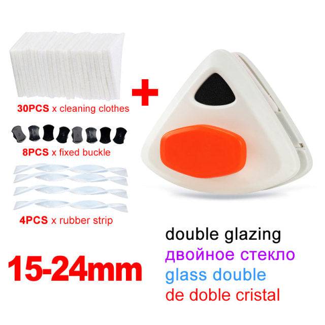 Magnetic Glass Brush Double Side Glass Cleaning Brush - TheWellBeing4All