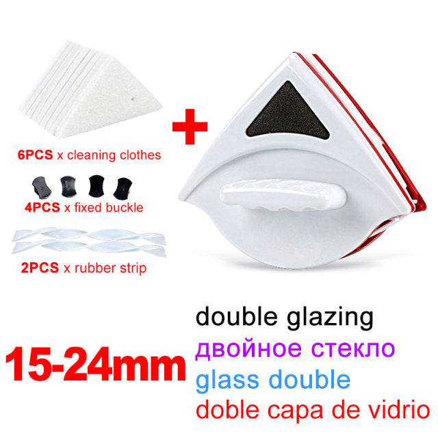 Magnetic Glass Brush Double Side Glass Cleaning Brush - TheWellBeing4All