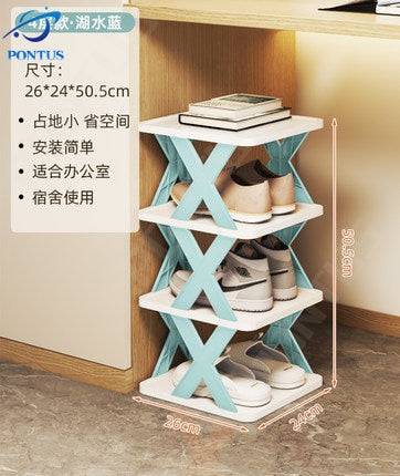 Shoe Rack Folding Shoe Cabinet Multi-layer Shoes Storage Organizer Space-Saving - TheWellBeing4All