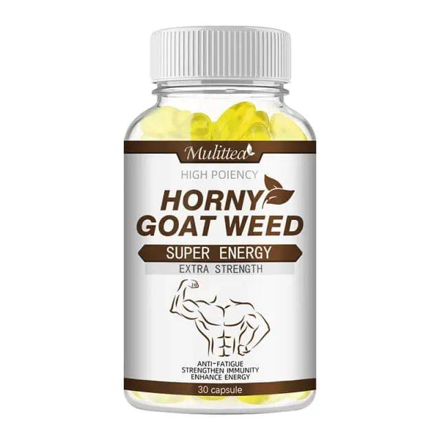 Mulittea Horny Goat Weed Extract Enhancing Energy Kidney Erection Male Supplement Improve Potency Enhancement Stamina Function - TheWellBeing4All