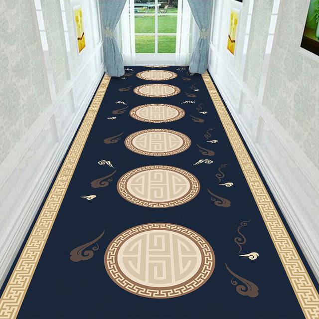 Nordic Black Gold Striped Living Room Carpet Bedroom Bedside Carpet Children's Play Kitchen Bathroom Non-slip Mat Doormat Tapis - TheWellBeing4All