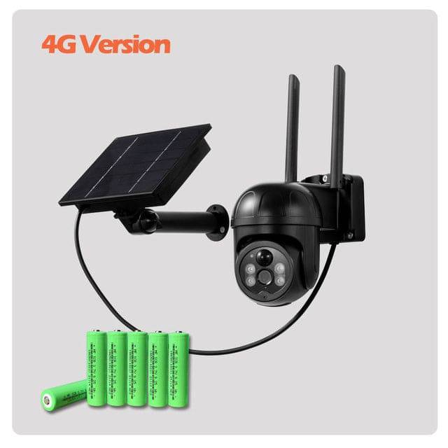 Solar IP Camera WiFi Outdoor Waterproof PIR Detection Two Way Audio Video Surveillance Camera - TheWellBeing4All