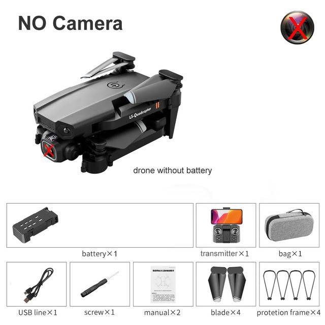 VR Mini Drone 4K HD Profesional Aerial Photography Folding Quadcopter With Dual Cameras - TheWellBeing4All