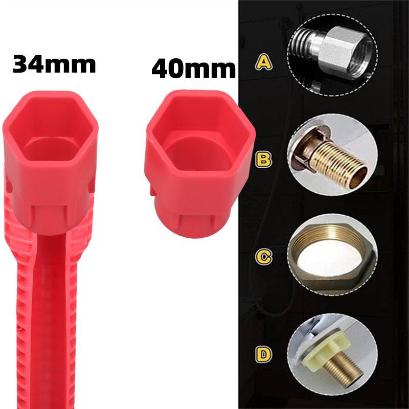 8 in 1 wrench repair tool non-slip assembly key plumbing installation wrench - TheWellBeing4All