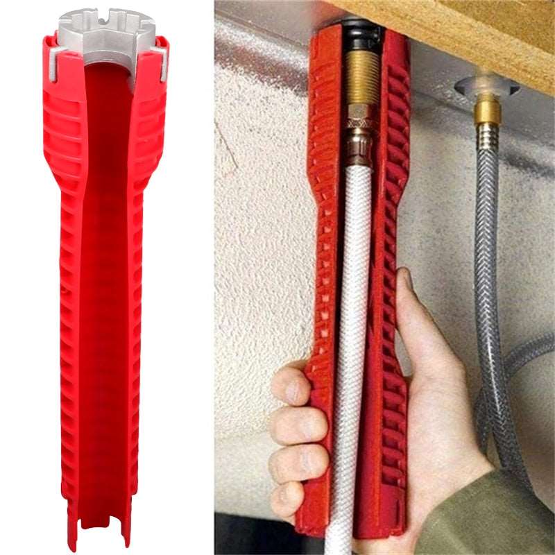 8 in 1 wrench repair tool non-slip assembly key plumbing installation wrench - TheWellBeing4All
