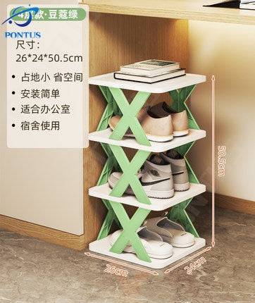 Multi-layer Shoes Storage Organizer Space-Saving Shoes Shelf Door Color Matching Cabinets - TheWellBeing4All