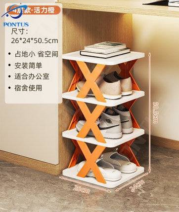 Multi-layer Shoes Storage Organizer Space-Saving Shoes Shelf Door Color Matching Cabinets - TheWellBeing4All