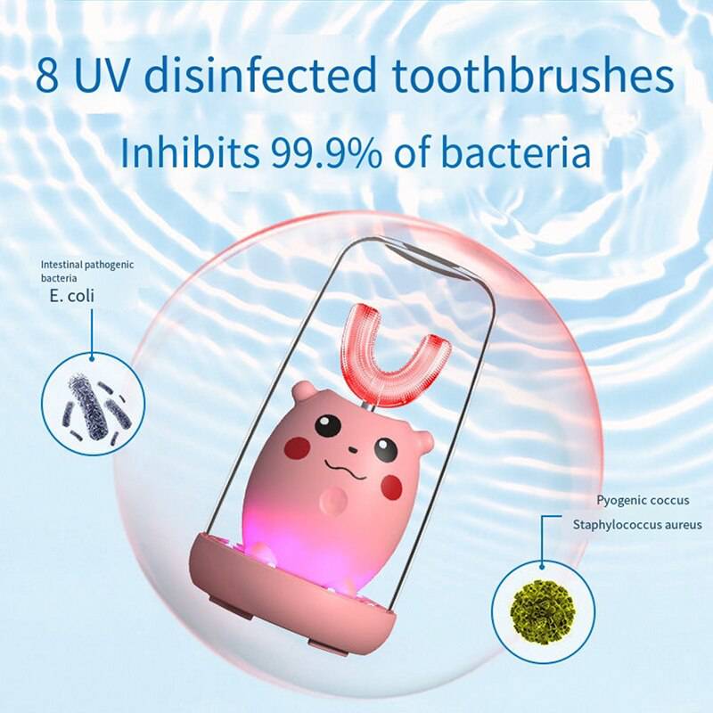 Kids Silicon Automatic Ultrasonic TeethTooth Brush - TheWellBeing4All