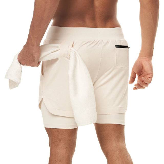 Fitness bodybuilding training quick-drying 2-in-1 shorts - TheWellBeing4All