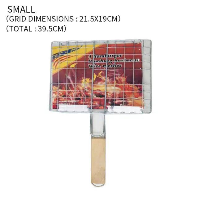 Non-stick BBQ Fish Clip Portable BBQ Grilling Basket Heat-resistant Barbecue Fish Clip Net Outdoor Camping Tools - TheWellBeing4All