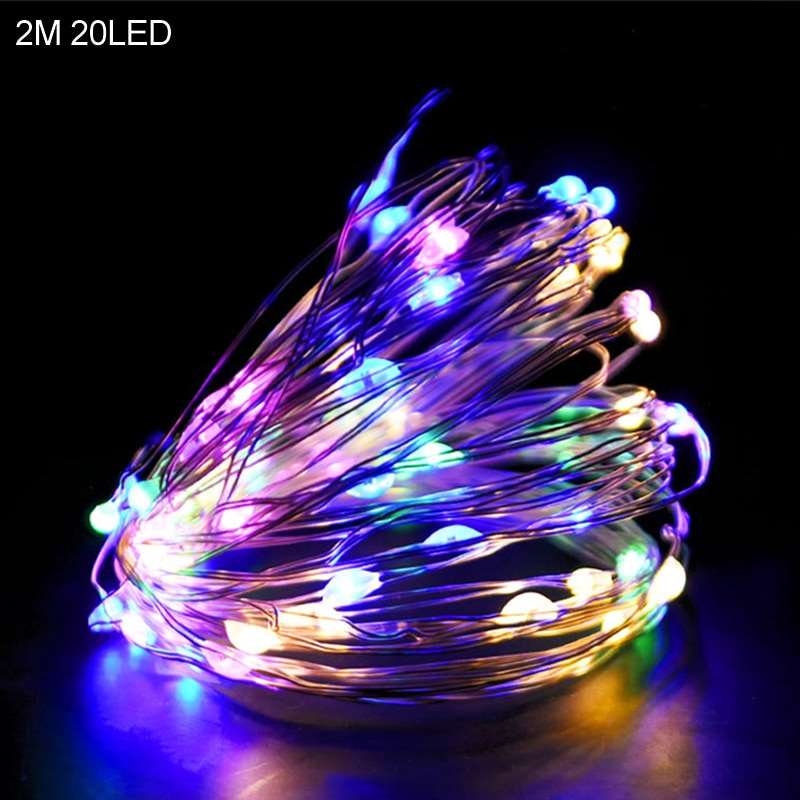 2M 20LED Santa Claus Snowflake LED Light String Christmas Decoration For Home Xmas Tree Ornament - TheWellBeing4All