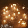 2M 20LED Santa Claus Snowflake LED Light String Christmas Decoration For Home Xmas Tree Ornament - TheWellBeing4All