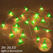 2M 20LED Santa Claus Snowflake LED Light String Christmas Decoration For Home Xmas Tree Ornament - TheWellBeing4All