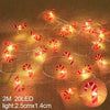 2M 20LED Santa Claus Snowflake LED Light String Christmas Decoration For Home Xmas Tree Ornament - TheWellBeing4All