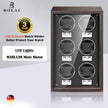 Luxury Wood Watch Winder High-End 2 4 Slot Automatic Watches Box with Motor Watch Cabinet Clock Storage Box - TheWellBeing4All