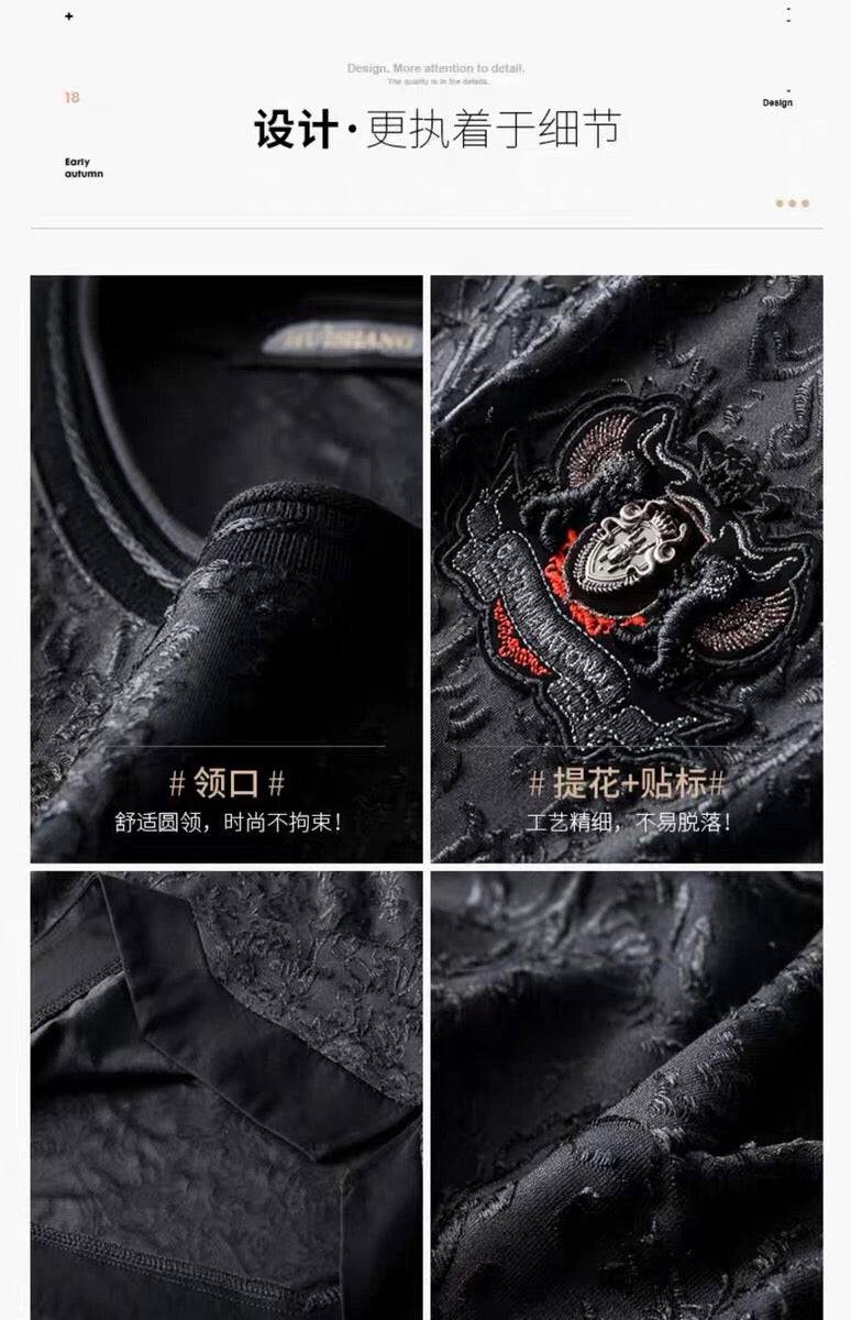 jacquard camouflage t-shirt men. ribbon splicing casual round neck large loose short sleeve - TheWellBeing4All