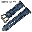 Watchbands Genuine Cow Leather Watch Strap for Apple Watch - TheWellBeing4All