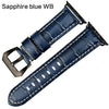 Watchbands Genuine Cow Leather Watch Strap for Apple Watch - TheWellBeing4All