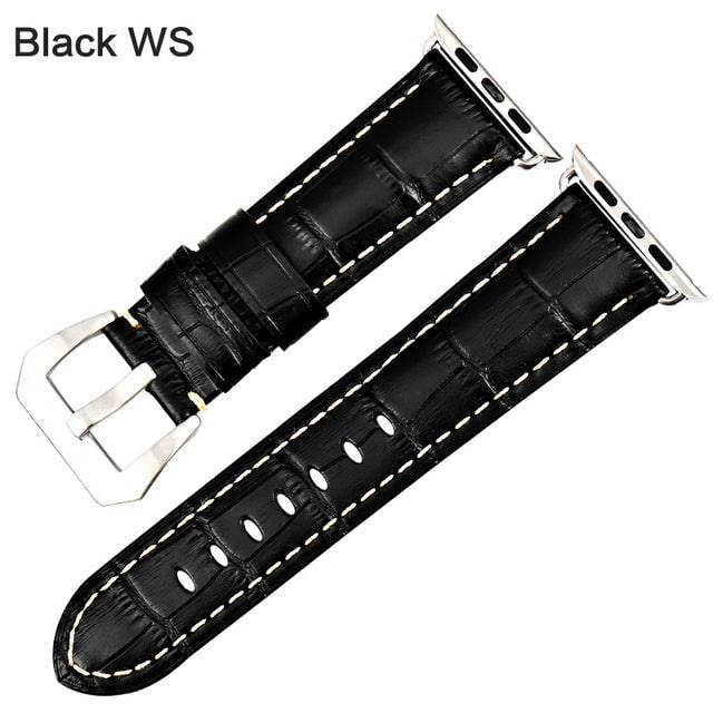 Watchbands Genuine Cow Leather Watch Strap for Apple Watch - TheWellBeing4All