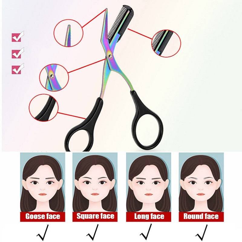 Eyebrow Trimmer  Scissors - TheWellBeing4All