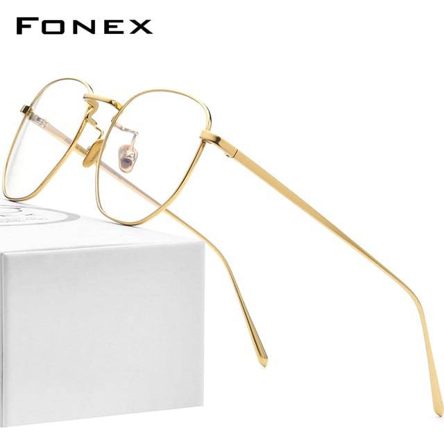 Titanium Glasses Frame Men Myopia Optical Prescription Oversize Eyeglasses Frame - TheWellBeing4All