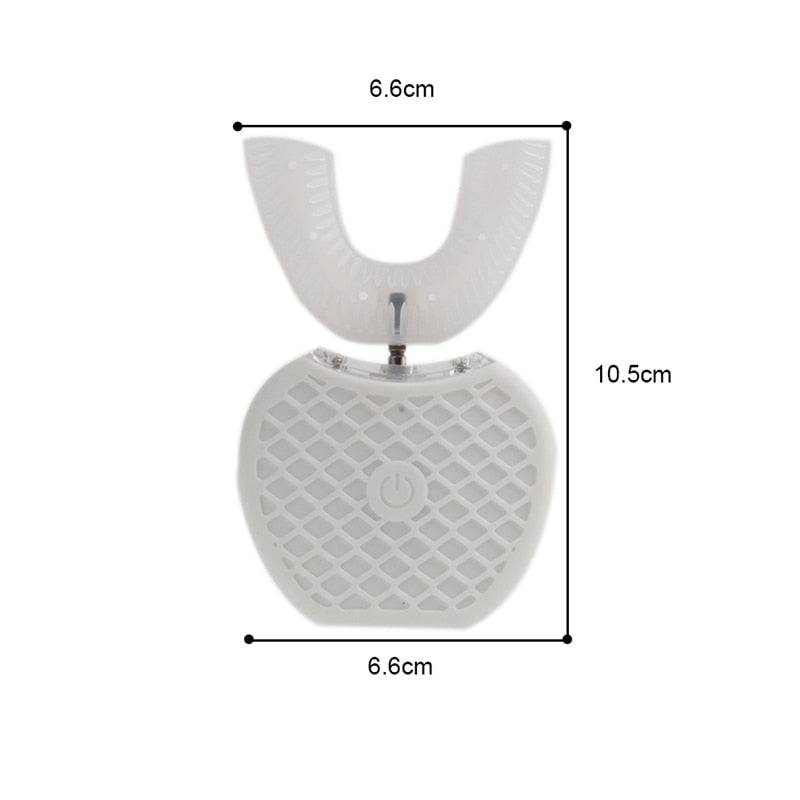 360 Degrees Intelligent Automatic Sonic Electric Toothbrush U Type 4 Modes Tooth Brush - TheWellBeing4All