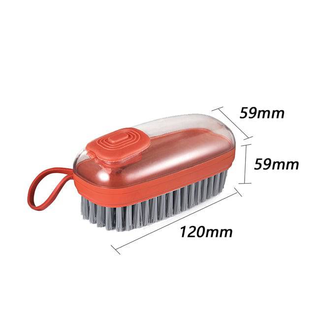 Multifunctional Cleaning Brush Portable Plastic Clothes Shoes Hydraulic Laundry Brush Washing Soft Brushes Cleaning Tools - TheWellBeing4All