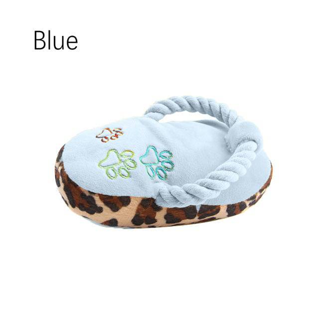 Pet Toys Plush Slippers Bite Chicken Leg Shoe Shape Dog & Cat Outdoor Training Relieve Anxiety - TheWellBeing4All