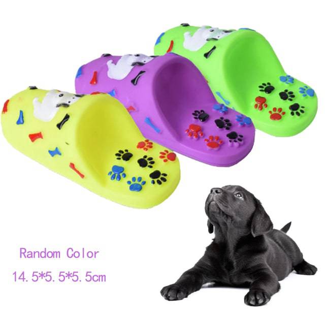Pet Toys Plush Slippers Bite Chicken Leg Shoe Shape Dog & Cat Outdoor Training Relieve Anxiety - TheWellBeing4All