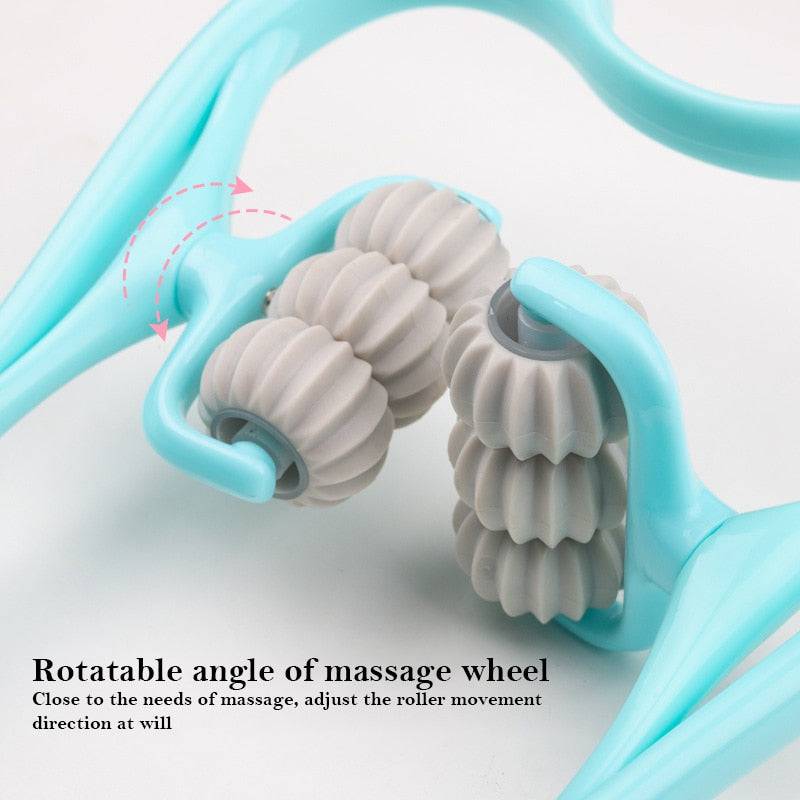 Pressure Point Therapy Manual Neck Massager  Cervical Shoulder Body Massage Roller Health Care - TheWellBeing4All