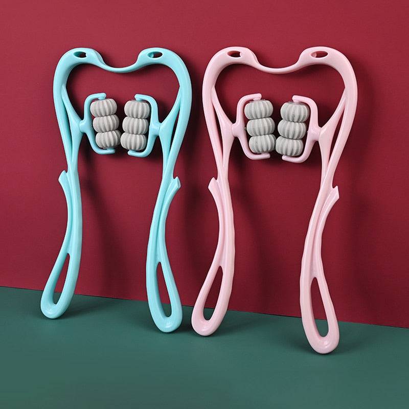 Pressure Point Therapy Manual Neck Massager  Cervical Shoulder Body Massage Roller Health Care - TheWellBeing4All