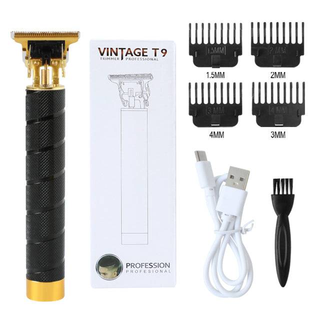 Hair Cutting Machine Trimmer Clipper Electric Shaver Barber Shaving Professional Vintage T9 Razor Mustache Finishing - TheWellBeing4All