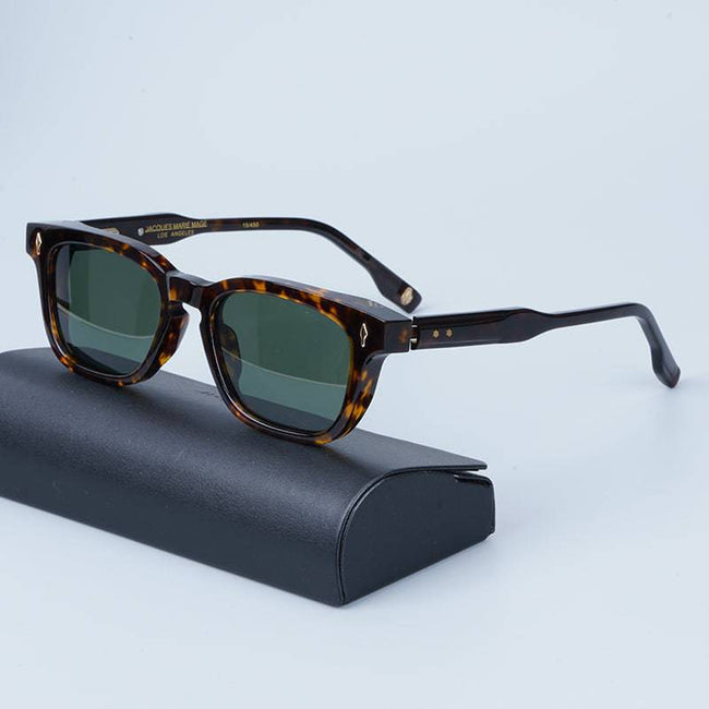 JACQUES High Quality Retro Vintage Polygon Square Acetate SUNGLASSES - TheWellBeing4All