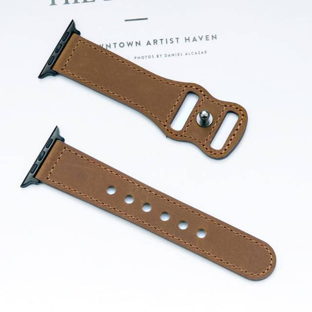 Genuine Leather Correa Strap for Apple Watch - TheWellBeing4All