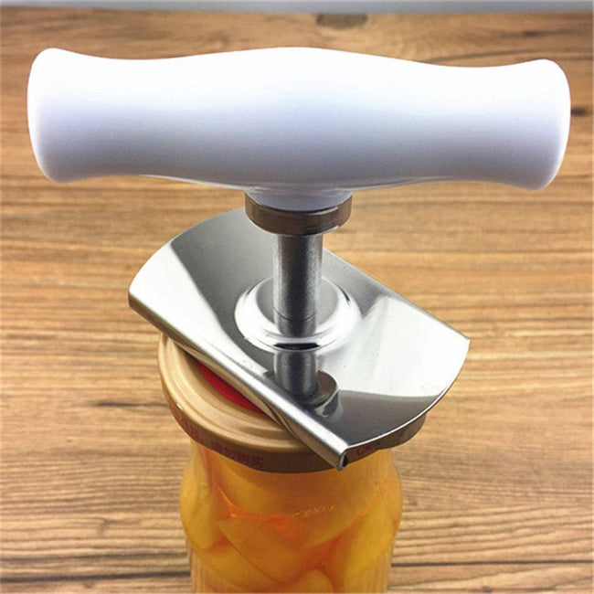 Manual Stainless Steel Easy Can Jar Opener Adjustable Cap Lid Openers Tool Kitchen Gadgets Can Tin Openers Bottle - TheWellBeing4All